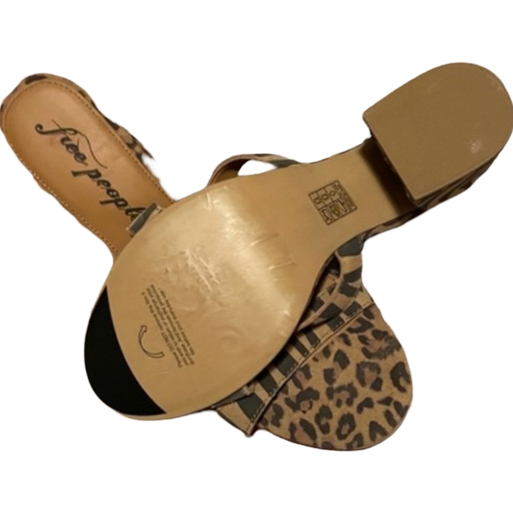 Free People Charlie Mixed Animal Print Sandals Size EU 38 (7) - Picture 6 of 12